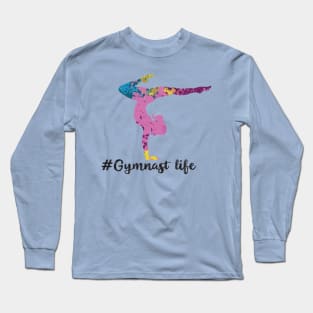 colorful gymnast life Long Sleeve T-Shirt